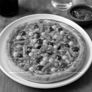 Veg mexican pizza