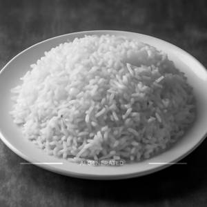 Plain rice.