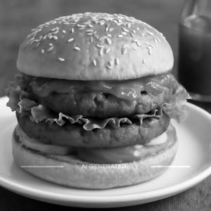 Schezwan Veg Burger