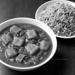 Chilli Paneer Gravy With Fried Rice
