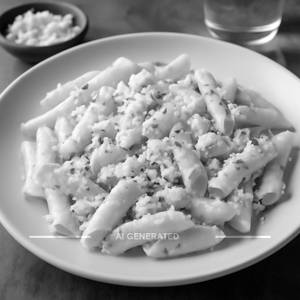 White cheese pasta