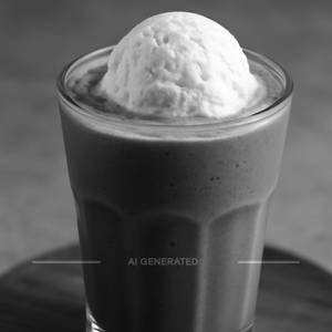 Chocolate Shake with Vanilla Ice Cream
