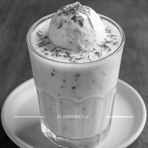Kesar Pista Milkshake with Ice Cream