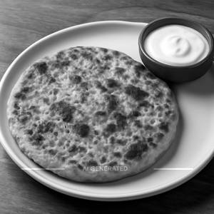 Aloo Paratha With Curd