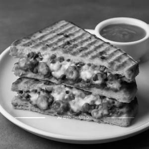 Paneer pizza sandwich