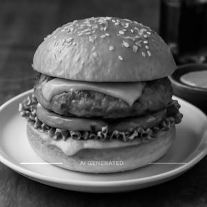 Peri peri chicken cheese burger