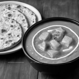 Butter Paneer Masala With 3 Tandoori Butter Roti