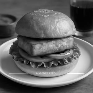Tangy paneer burger
