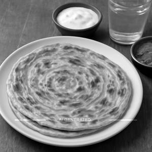 2 Plain Paratha