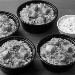 Paneer Biryani With Raita (Pack of 4)                     