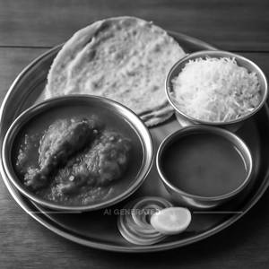 Chicken Kolhapuri Thali