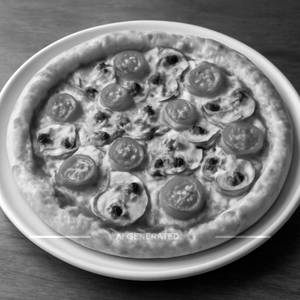 Mushroom Tomato Pizza