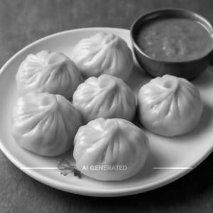 Veg Steamed Momos [6 Pieces]