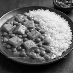Matar Paneer Rice