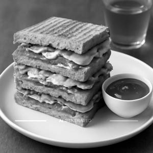 Veg Club Cheese Sandwich