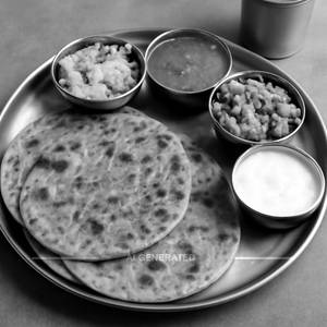 Veg Paratha Thali