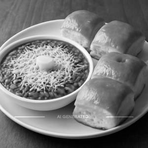 Cheese pav bhaji + 4 butter pav