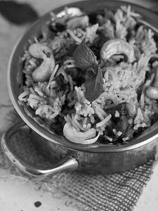 Mini Mushroom Biryani