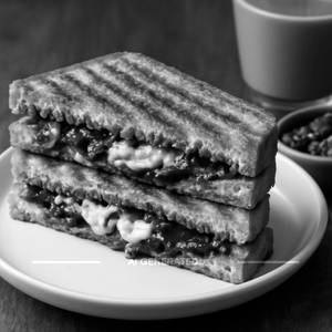 Chocolate cheese sandwich