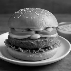 Thousand irani veg burger