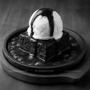Sizzling Brownie With Ice Cream 