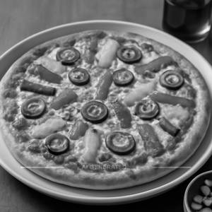 Veggie Mein Fire Hai Pizza