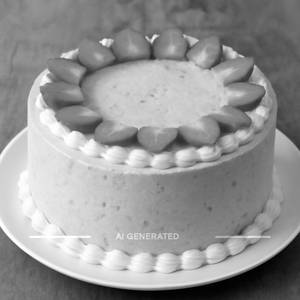 Eggless Strawberry Cake(500 Gms)