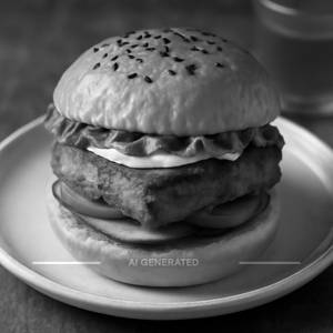 Spicy paneer burger