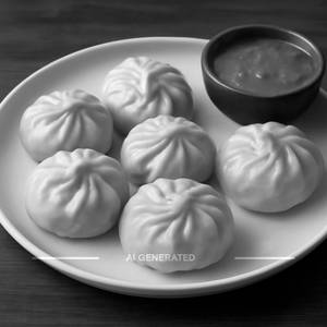 Corn Steamed Momos [6 Pieces]