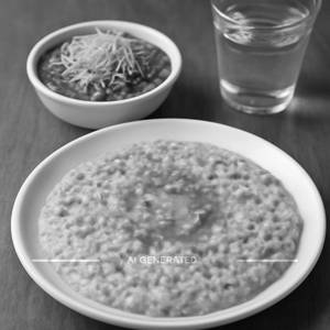 Dal khichdi with sev bhaji