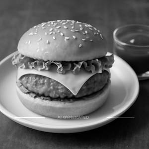 Vegetable cheese burger