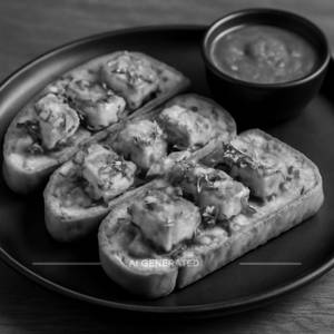 Paneer Tikka Garlic Bread