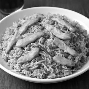 Singapore Chicken Fried Rice