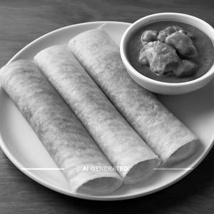 Dosa With Chicken curry 2(Pieces)