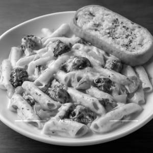 Veg Alfredo Penne Pasta