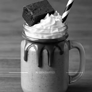 Nutella brownie shake