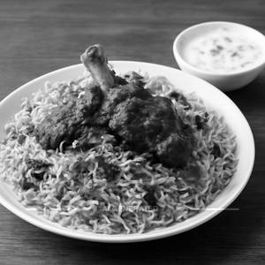 Mutton Biryani With Raita