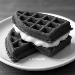 White Chocolate Waffle Sandwich