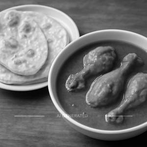 Gaare with chicken 3 pieces