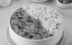 Dal Tadka Jeera Rice Meal Bowl Meal.