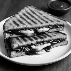 Grilled Chocolate Cheese Sandwich