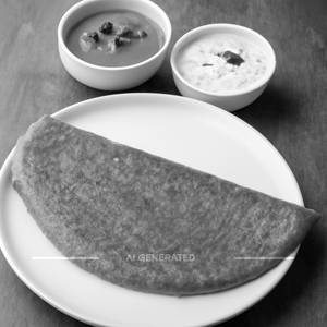 Palak plain dosa