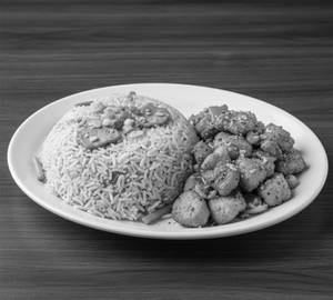 Butter Garlic Pork Fried Rice + Burnt Garlic Pork