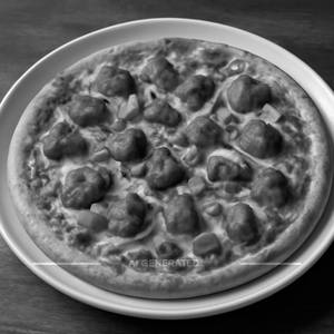 Chicken tandoori pizza