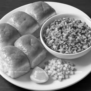 Egg Bhurji [2 Eggs] 4butter pav