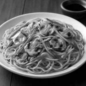 Mushroom Hakka Noodles