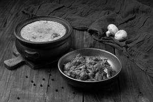 Rasam Rice With Mushroom Pepper Fry