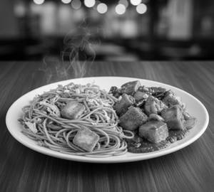 Paneer Hakka Noodles + Schezwan Paneer