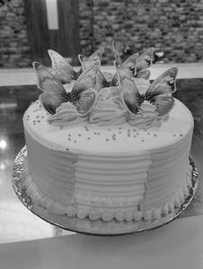 Pineapple Pink Butterfly Cake