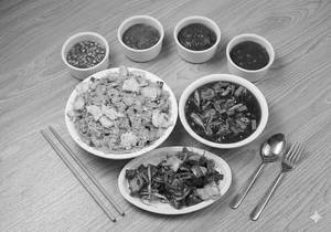 Chicken Chilli Rice With Chicken Chilli Dry Combo [serves 2]..